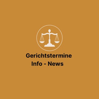 Логотип @gerichtstermine_info_news - Gerichtstermine-Info-Kanal