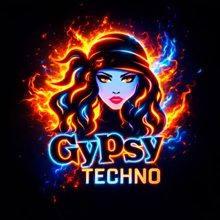 Логотип @gipsytechno - TECHNO ЦЫГАН