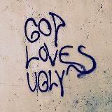 Логотип @god_lovesugly - god loves ugly