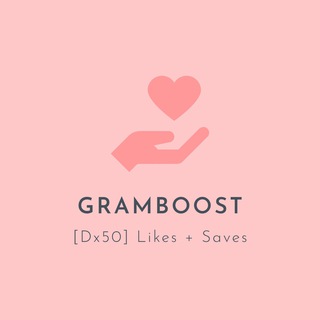 Логотип @gramboost50 - GramBoost 🩷 Dx50 Instagram Powerlikes