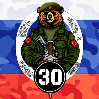 Логотип @gvardeiskaia30omsbr - Отвага,вера,честь и правда