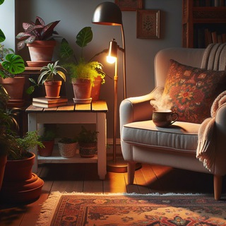 Логотип @hapiness_tg - Тёплый уголок ❤️