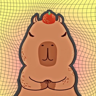 Логотип @happycapybar - В объятиях капибары