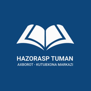 Логотип @hazorasptumanakm - Hazorasp kutubxona markazi