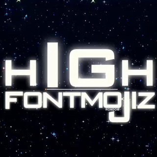 Логотип @highfontmojiz - H I G H ꜰ ᴏ ɴ ᴛ ᴍ ᴏ ᴊ ɪ ᴢ ™