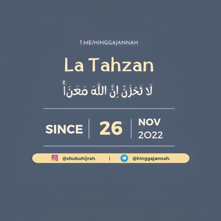 Логотип @hinggajannah - La Tahzan