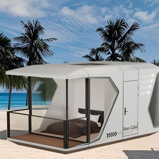 Логотип @hitechut - Hi-Tec Hut / smart mobile house / high-tech houses / Smart Hut