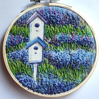 Логотип @hobbystitchers - Объемная вышивка с нуля &Hobbystitcher