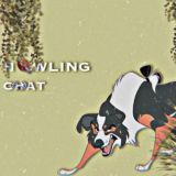 Логотип @howlingdoggychat - общалочка!