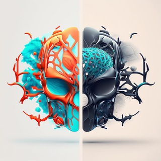 Логотип @humanvsneural - Нейросеть vs человек