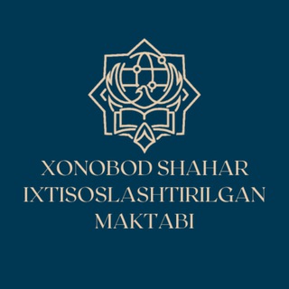 Логотип @ima_xonobod - Xonobod shahar ixtisoslashtirilgan maktabi