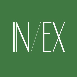Логотип @inex_green - зеленый IN/EX
