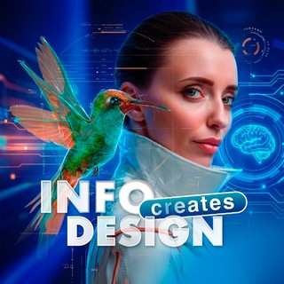 Логотип @infodesign_creaties - Инфографика • Нейрофото • Рост конверсии карточек WB