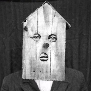 Логотип @izophrenia - дерево и стекло