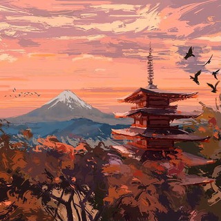 Логотип @japanese_vibes - Японский странник ⛩