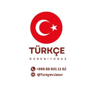 Логотип @jasur_turk_tili - TÜRKÇE ÖĞRENİYORUZ