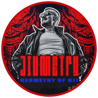 Логотип @jiumetry - Геометрия джиу-джитсу.