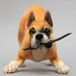 Логотип @jivoyvoylok - Валяние питомцев. Сухое валяние, игрушки из шерсти.