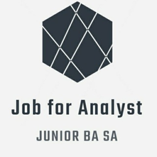 Логотип @job4analyst_junior - Вакансии аналитиков без опыта · BA, SA