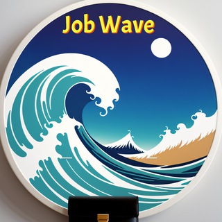 Логотип @job_waves - Job Wave 🌊