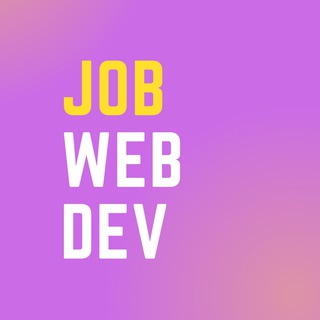 Логотип @job_webdev - Работа — вёрстка и фронтенд
