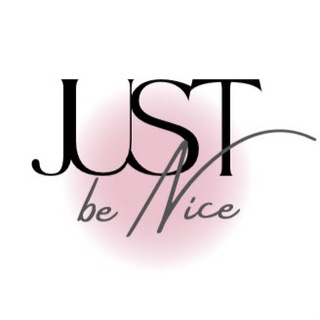 Логотип @justbenice_brand - Just be nice Голубая 1435
