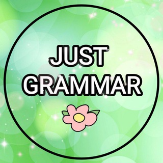 Логотип @justenglishgrammar - JUST GRAMMAR ✨