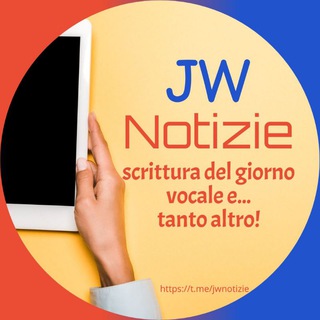 Логотип @jwnotizie - JW NOTIZIE, scrittura del giorno vocale e.... tanto altro!