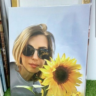 Логотип @kartinanaholste - Портрет по фото 🖼 Шарж🎨