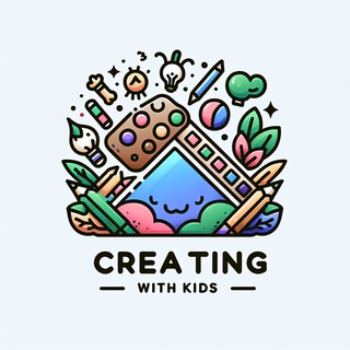 Логотип @kidscreatefun - Творческий мир малышей