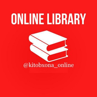 Логотип @kitobxona_online - ＯＮＬＩＮＥ ＬＩＢＲＡＲＹ