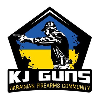 Логотип @kjguns - KJ-GUNS. Первый пистолетный канал UA
