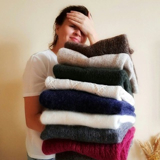 Логотип @knit_milo - Стильное вязание KNITMILO