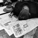 Логотип @kofeyniyvoinn - кофейный воин.