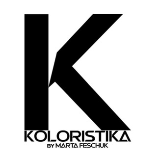 Логотип @koloristikasalon - KOLORISTIKA by MARTA FESCHUK