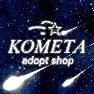 Логотип @kometaadoptshop - ᯏ͡️⛤ ️𝐾𝑂𝑀𝐸𝑇𝐴 | adopt shop
