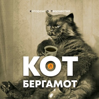 Логотип @kot_litra - Кот Бергамот