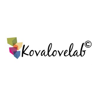 Логотип @kovalovelab - KOVA❤LAB