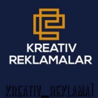 Логотип @kreativ_reklama1 - KREATIV REKLAMALAR
