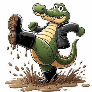 Логотип @krocodil_hodit - Крокодил ходит лёжа