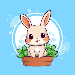 Логотип @krolikopedia - Мир кроликов: ушастый гид