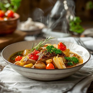 Логотип @kulinarim_s - Рецепты. Кулинарим с удовольствием.🥘