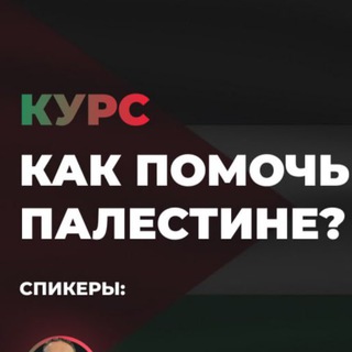 Логотип @kurs_palestina - Курс КАК ПОМОЧЬ ПАЛЕСТИНЕ