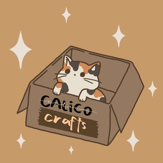 Логотип @kyacalicrafts - calicocrafts >^•-•^<