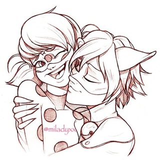 Логотип @ladyesxx - озвучка леди баг и супер кот