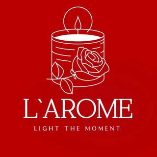 Логотип @larome_home - L’AROME HOME. СВЕЧИ РУЧНОЙ РАБОТЫ
