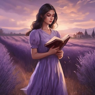 Логотип @lavteabook - Книжный уголок с запахом лаванды