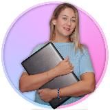 Логотип @lena_pro_dengi - Фрилансерка на всю голову | Лена Альмера