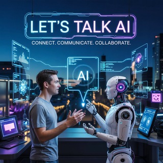 Логотип @letstalkai - Let's talk AI
