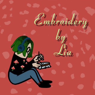 Логотип @liaembr - вышивка от лии